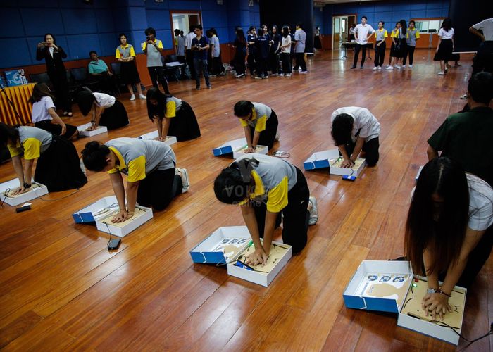 ฝึกปั๊มหัวใจช่วยชีวิต “CPR Challenge” บันทึกสถิติประเทศไทย