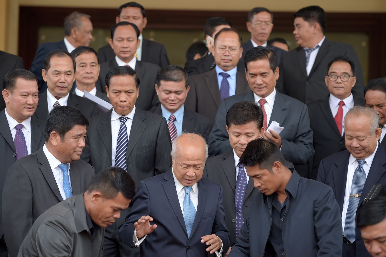 สมเด็จกรมพระนโรดม รณฤทธิ์-ฟุนซินเป็ก-พรรคการเมืองกัมพูชา-AFP