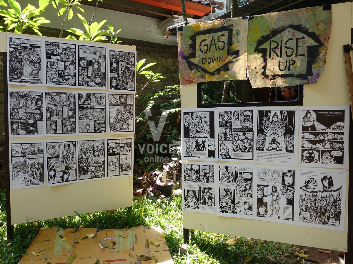 FeministCarnivalinBali-งานเฟมินิสต์ที่บาหลี-ศิลปินท้องถิ่น-การ์ตูน.JPG