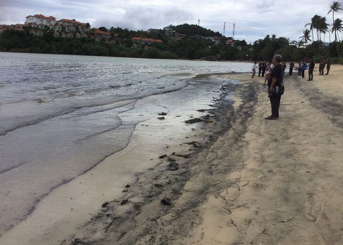 กรมเจ้าท่าเร่งตรวจสอบคราบน้ำมันบนชายหาดที่ภูเก็ต