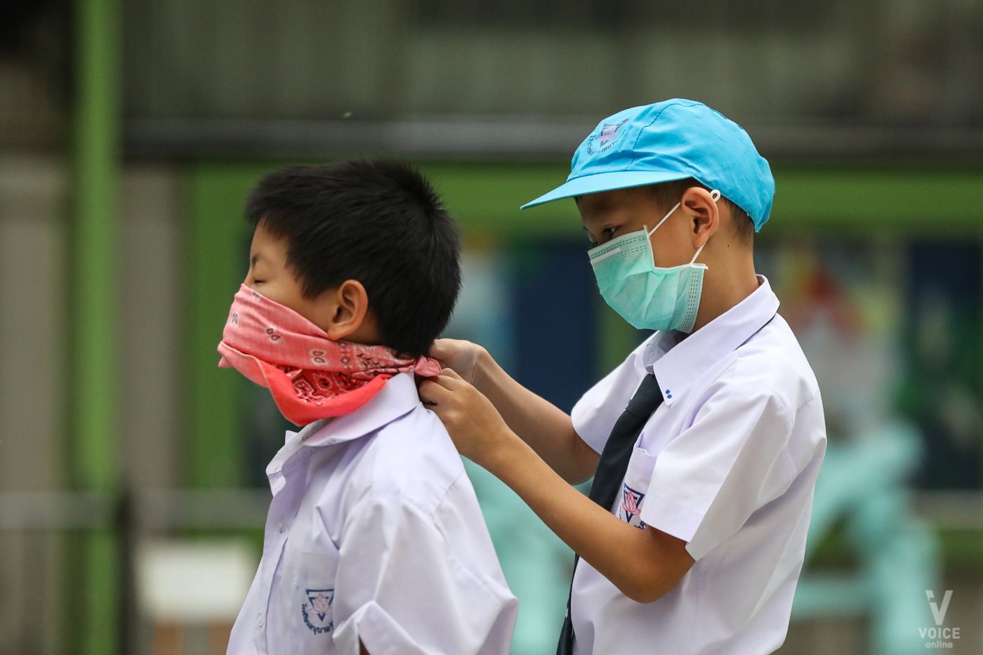 หน้ากาก-ฝุ่นละออง-นักเรียน-PM2.5
