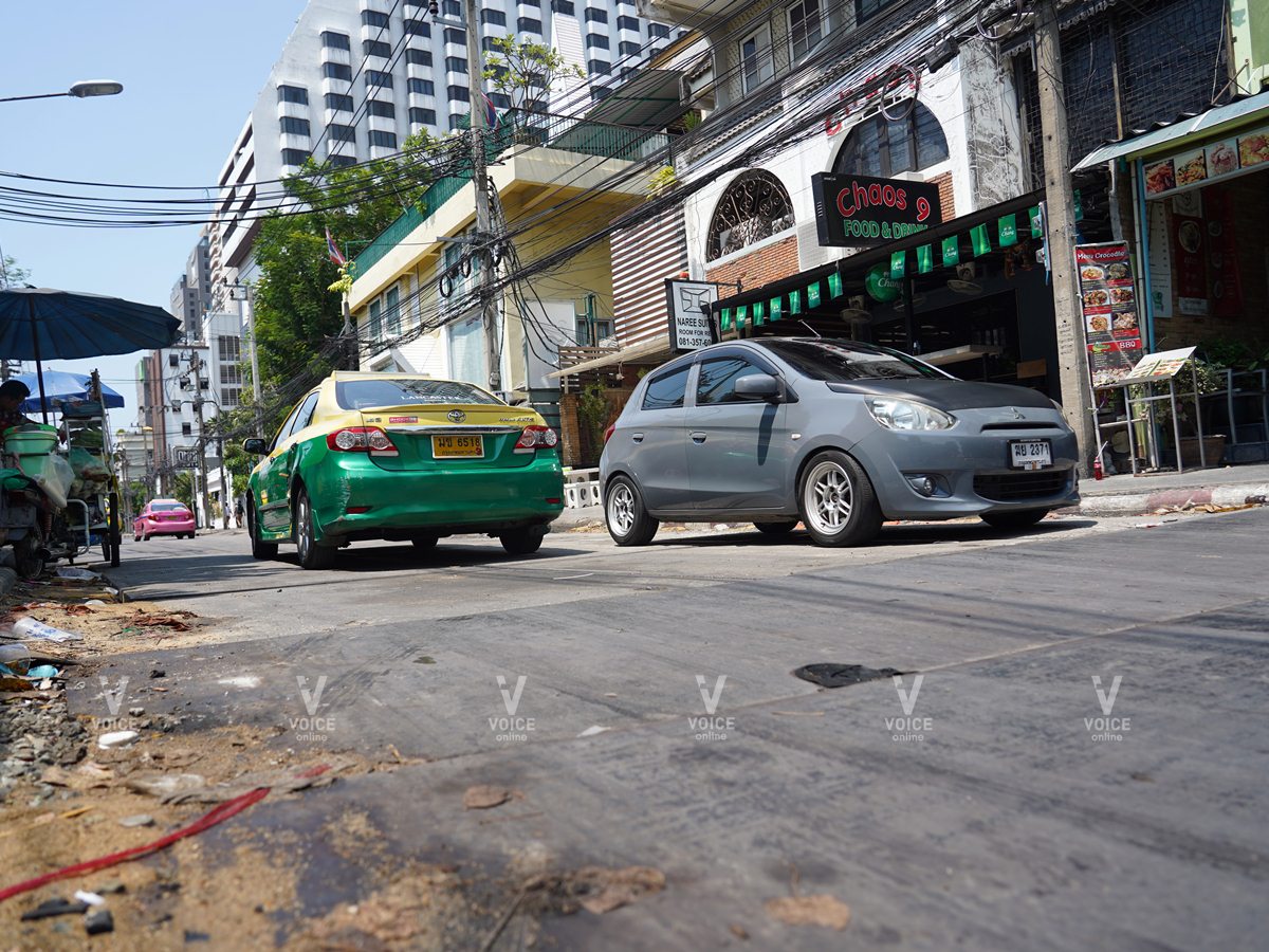 ถนนทรุด สุขุมวิท ซอย4-แท็กซี่