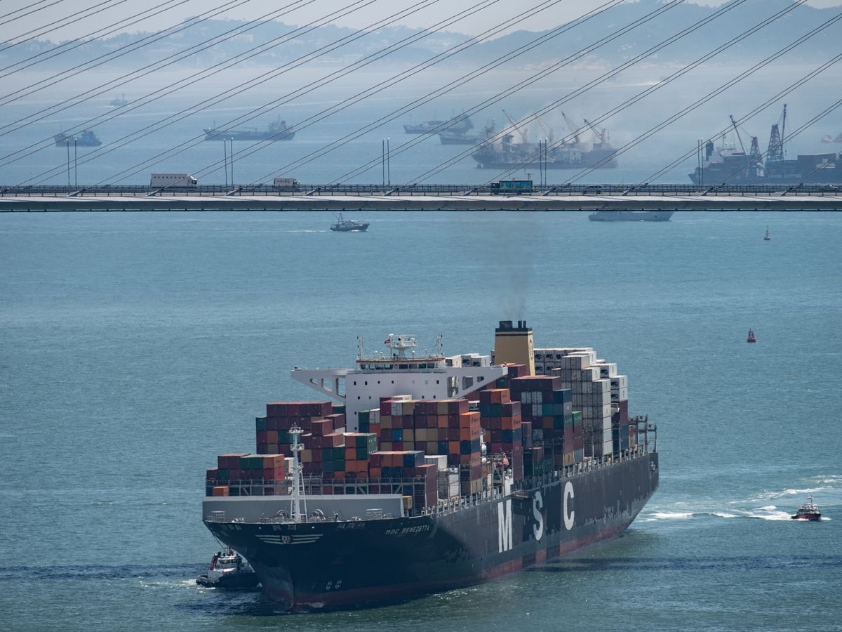 AFP เรือ-ส่งออก-การค้า-เศรษฐกิจ-ทะเล-สหรัฐ-จีน