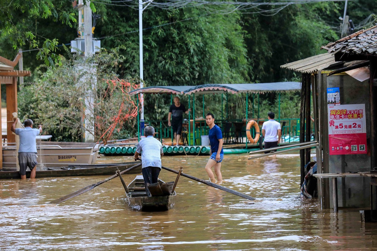 จีน ฝนตก น้ำท่วม 2019