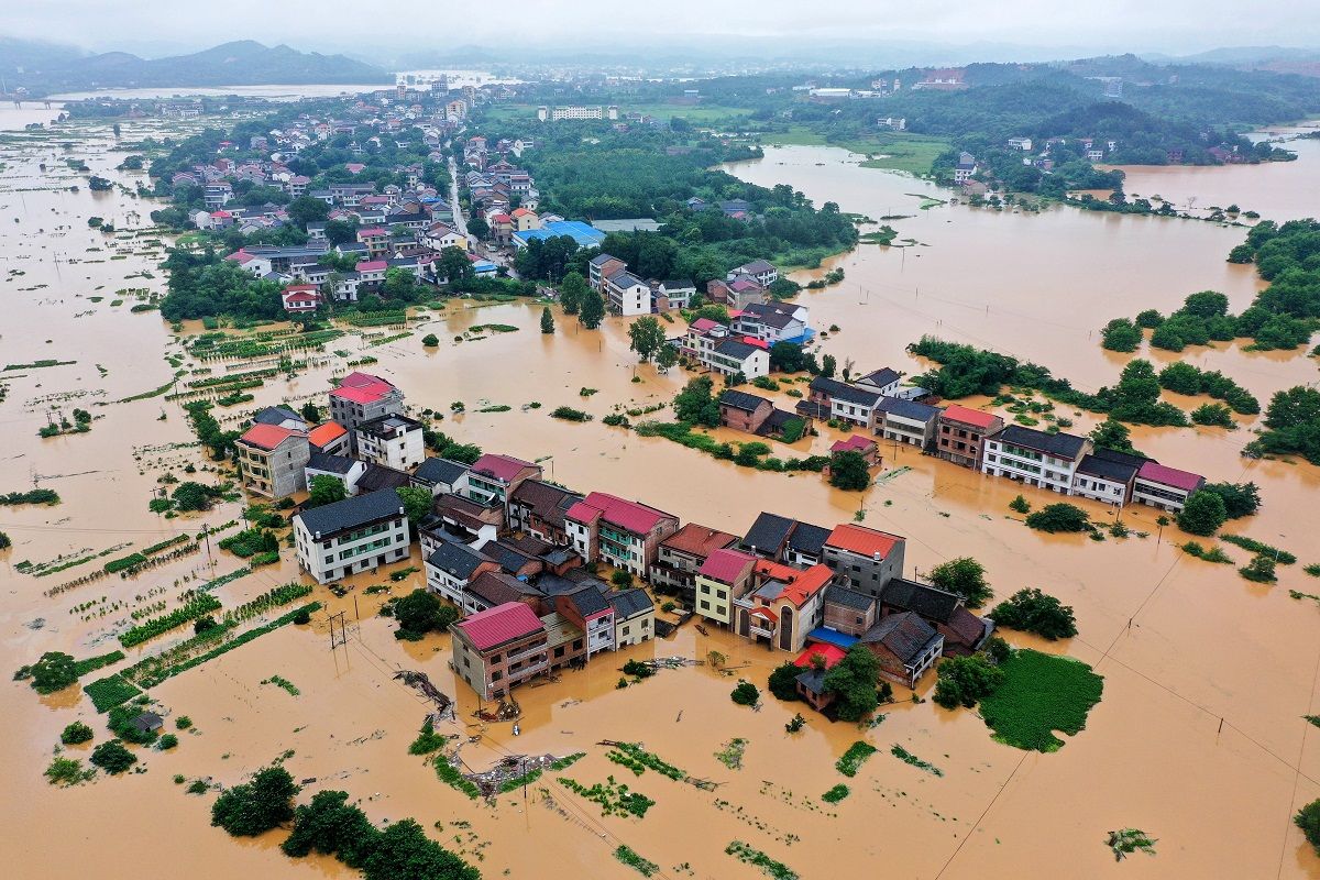 จีน น้ำท่วม 2019 ฝนตก