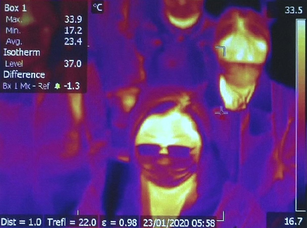 AFP Italy airport Thermal image system thermoscan passengers Wuhan Coronavirus ไวรัสโคโรนา อูฮั่น คัดกรอง สนามบิน อิตาลี