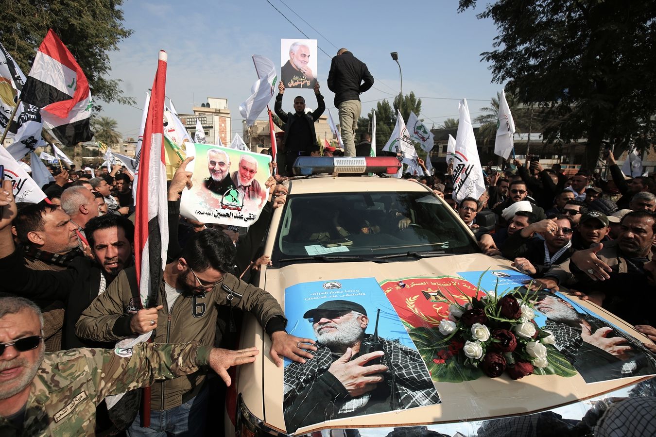 AFP ชาวอิรักไว้อาลัยโซเลมานี Iraq mourns Soleimani