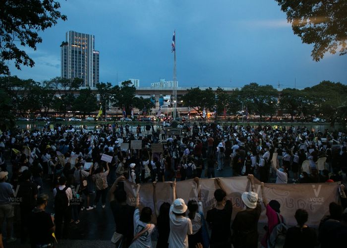 นิสิต 'เกษตรฯ' แถลงการณ์ไม่ร่วมสังฆกรรม กมธ.รับฟังความเห็น-ย้ำไล่ รบ.ลงจากอำนาจ