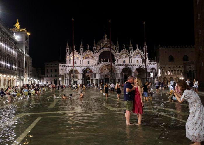 'เวนิส' เผชิญระดับน้ำขึ้นสูงผิดปกติใน 'ฤดูร้อน'