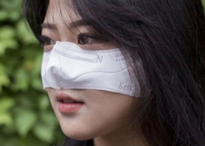 ไอเดียประหลาด เกาหลีใต้ประดิษฐ์หน้ากากแหวก ปิดแค่จมูกส่วนปากเปิดไว้ให้กินข้าวได้