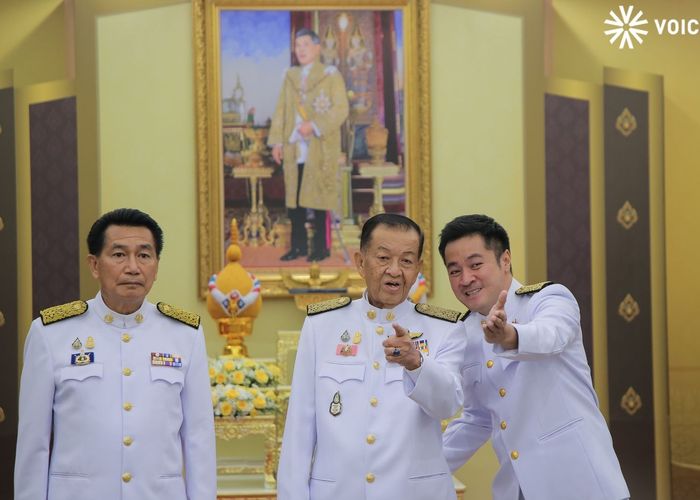 'วันนอร์-ปดิพัทธ์-พิเชษฐ์' รับสนองพระบรมราชโองการแต่งตั้ง 'ประธานสภาฯ-รองประธานฯ'