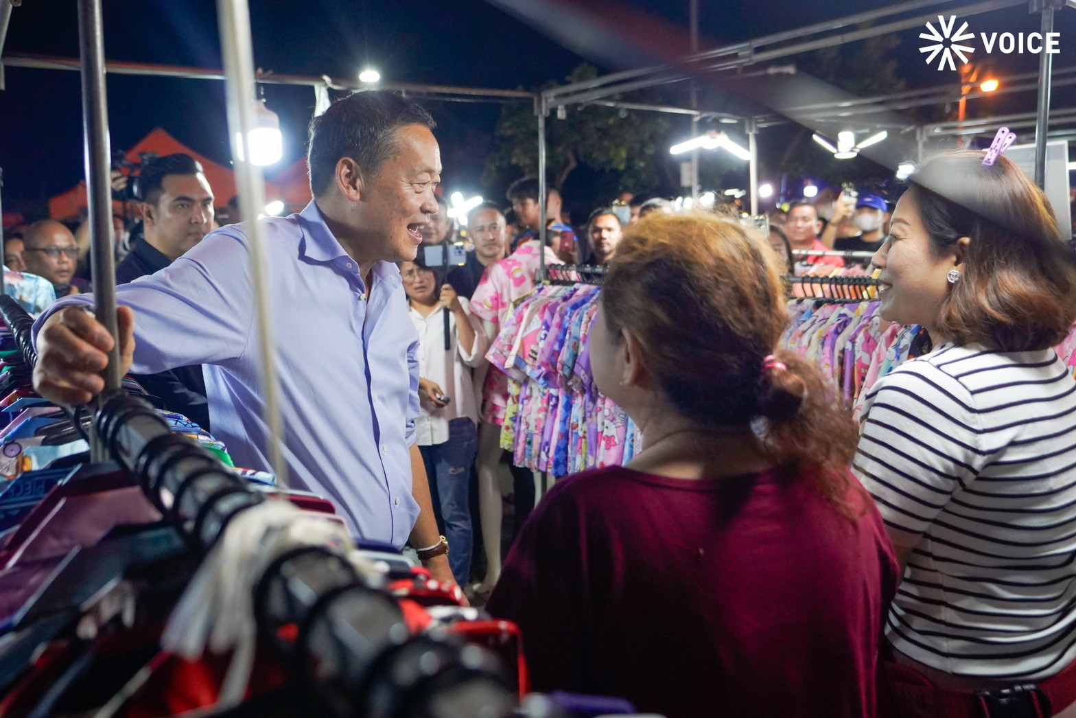 เศรษฐา พบประชาชน ถนนคนเดิน อุดร