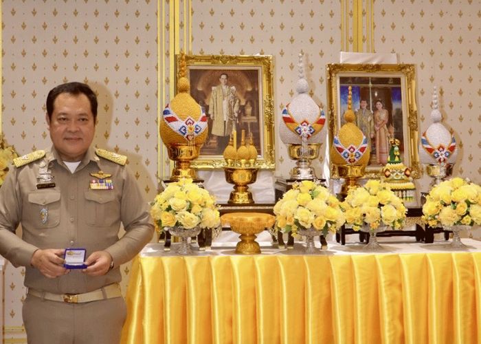 พันตำรวจเอก ทวี สอดส่อง รับปีกฝนหลวงพิเศษพระราชทาน กรมฝนหลวงและการบินเกษตร ประจำปี พ.ศ. 2567