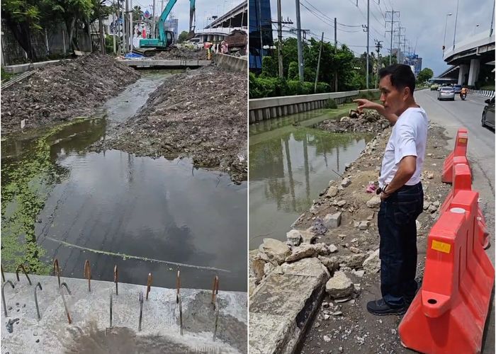 ผู้ว่าฯ ชัชชาติ ประสานกรมทางหลวงไล่เปิดทางน้ำโครงการปรับปรุงคูน้ำถนนวิภาวดีรังสิต