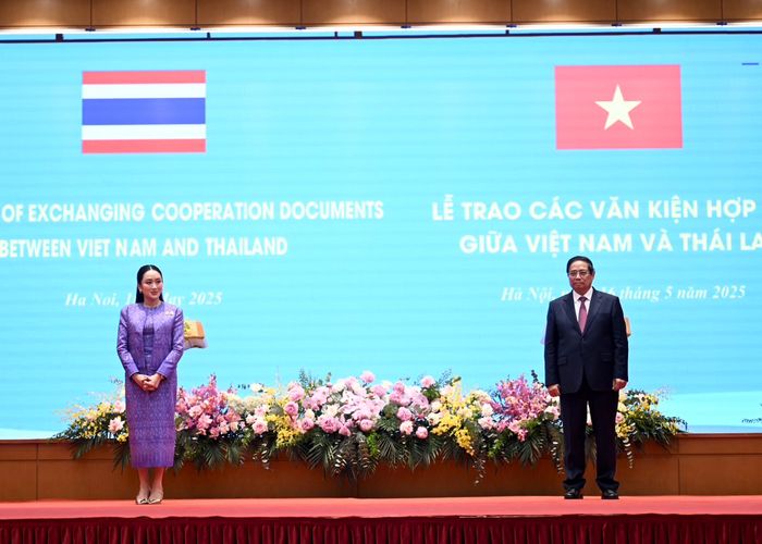 'ปักหมุดความร่วมมือสำคัญ 2 ประเทศ' นายกฯ ไทย-เวียดนาม ร่วมเป็นสักขีพยานแลกเปลี่ยนความตกลง 8 ฉบับ