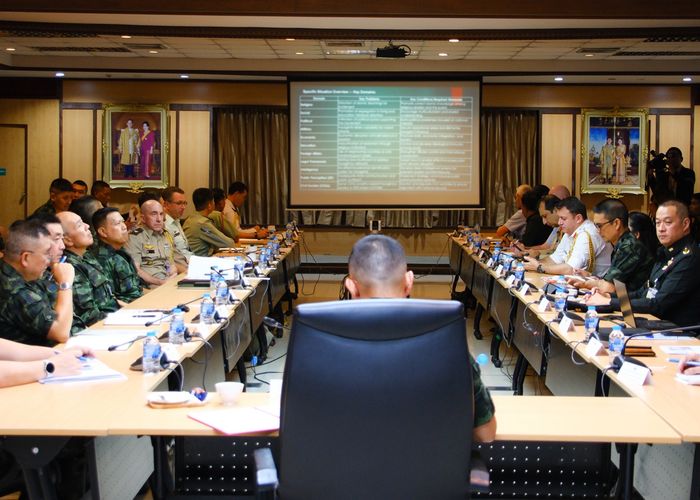 ทบ.เชิญผู้ช่วยทูตทหารต่างประเทศ ประชุมชี้แจง ประเด็นความมั่นคง จชต. และกรณีปัญหาชายแดนไทย - กัมพูชา