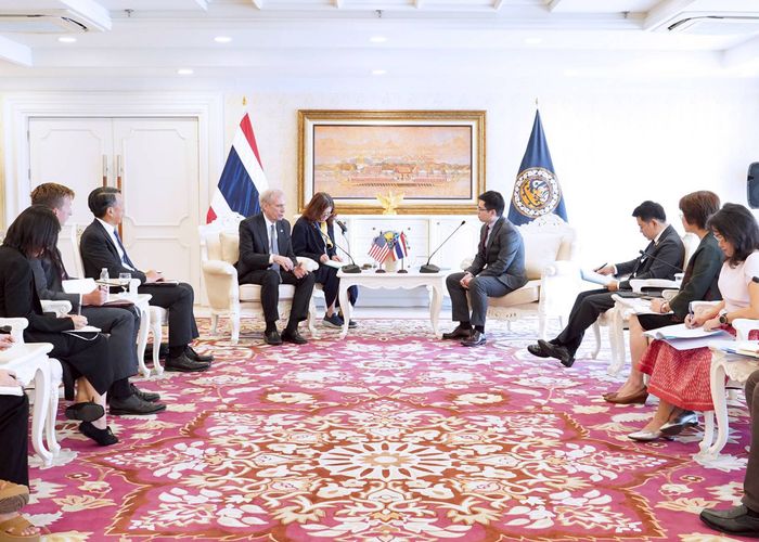 'ฉันทวิชญ์' ถก 'ทูตสหรัฐฯ' กระชับความร่วมมือ ผลักดันการเจรจาปรับสมดุลการค้าไทย-สหรัฐฯ