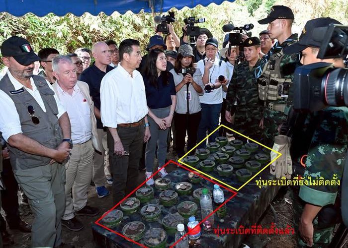 กองทัพไทย ยืนยัน ทุ่นระเบิดชายแดนไทย–กัมพูชา เป็นทุ่นระเบิดใหม่ชนิด PMN-2 ที่ฝ่ายกัมพูชาลักลอบนำมาวางในพื้นที่ชายแดนไทย