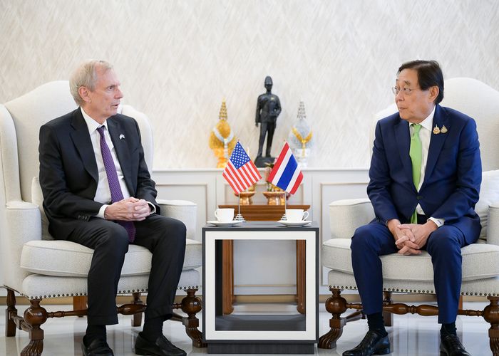 เอกอัครราชทูตสหรัฐฯ เข้าเยี่ยมคารวะ รองนายกฯ พิชัย หารือความสัมพันธ์ไทย-สหรัฐฯ ติดตามเจรจาภาษี
