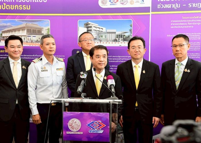 'สุริยะ' เผยโครงการรถไฟฟ้าสายสีม่วง สัญญา 3 ช่วงผ่านฟ้า – สะพานพุทธ เริ่มเจาะอุโมงค์ลอดแม่น้ำเจ้าพระยาแล้ว