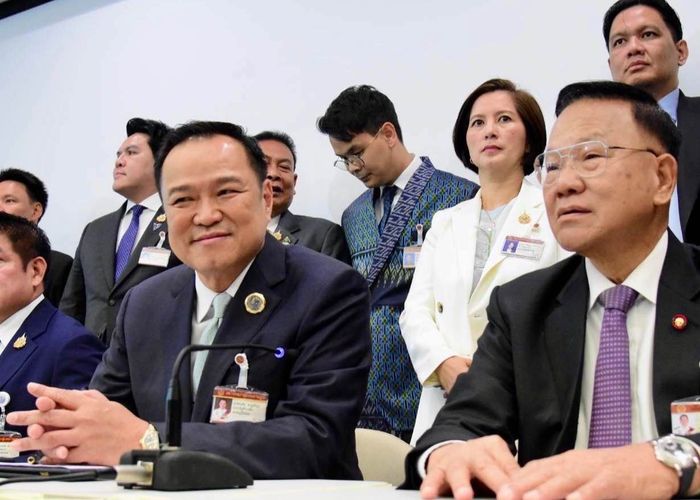 'อนุทิน' แถลงจัดตั้งรัฐบาล ยืนยันรักษาข้อตกลงของพรรคประชาชนทั้ง 5 ข้อ