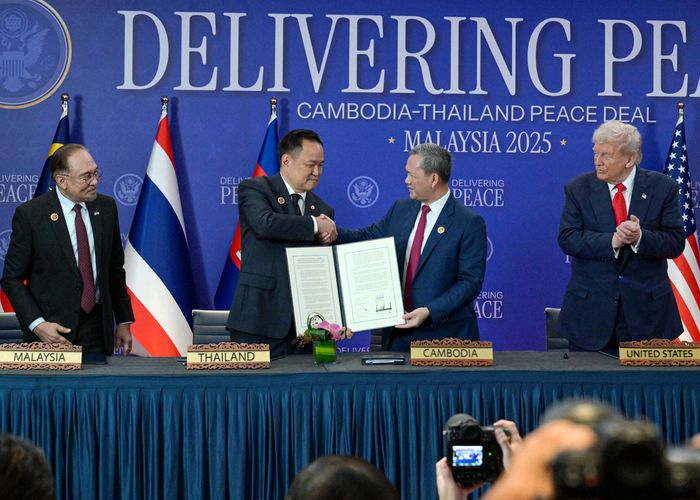นายกฯอนุทิน ร่วมลงนามถ้อยแถลงผลการพบหารือระหว่างนายกฯ ไทย-กัมพูชา ก้าวสำคัญปูทางสร้างสันติภาพกับกัมพูชา