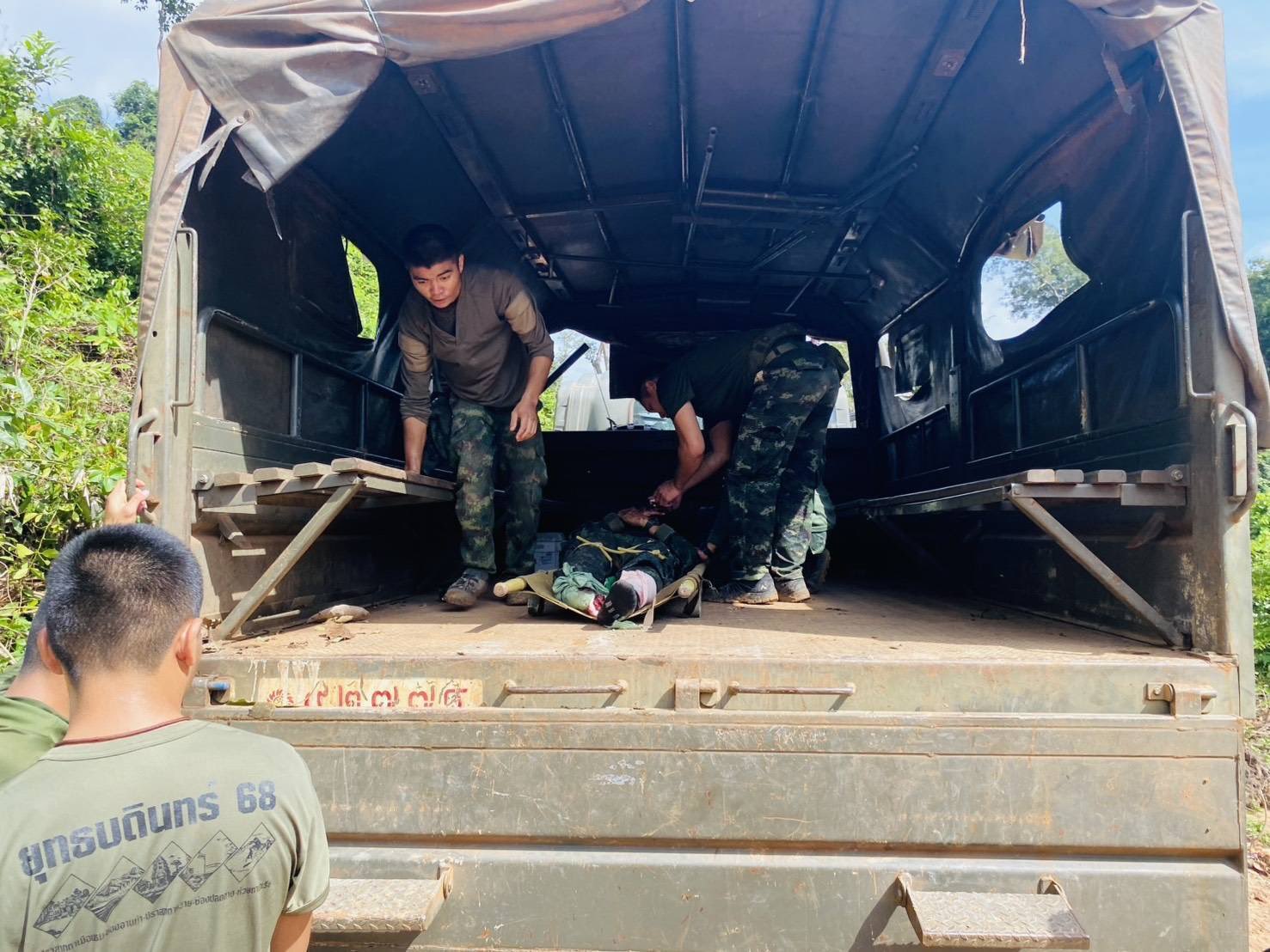 กำลังพลเหยียบกับระเบิดบริเวณพื้นที่ห้วยตามาเรีย 10 พฤศจิกายน 2568