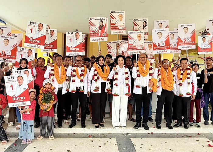 ‘ศรีญาดา’ ขอแรงใจชาวสงขลา เลือกผู้สมัคร สส. พรรคเพื่อไทยดูแลระบบบริหารจัดการน้ำ แก้ปัญหาอุทกภัยเมืองสงขลา