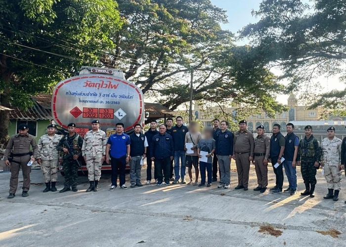 ฉก.ราชมนู สนธิกำลังศุลกากร ตรวจยึดน้ำมันดีเซล 20,000 ลิตร รวบ 2 ผู้ต้องหา ที่แม่สอด