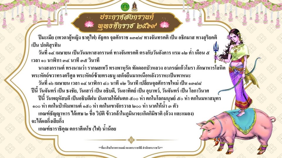 นางสงกรานต์ 2569