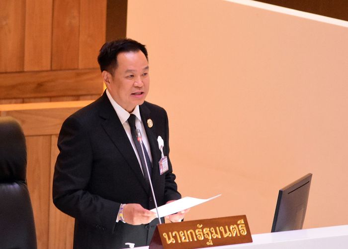 นายกฯอนุทินแถลง 23 นโยบายรัฐบาลต่อรัฐสภา ผนึกพลังฝ่าวิกฤตโลก  ยืนยัน 'พูดแล้วทำ'