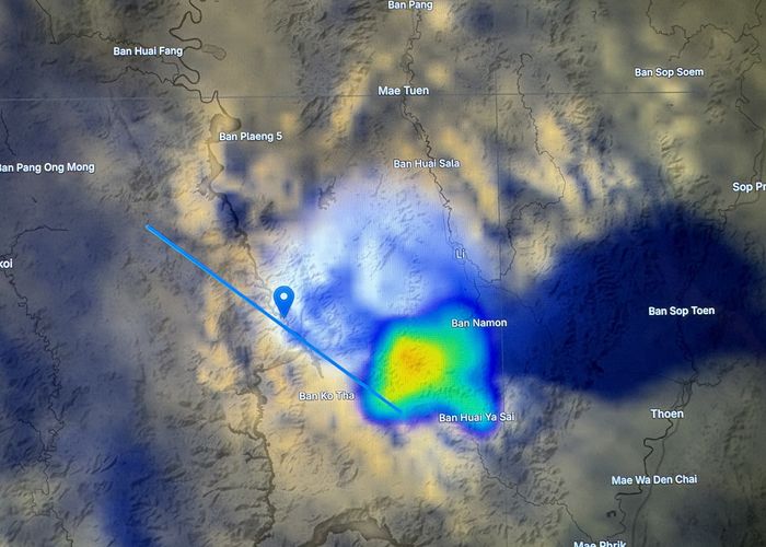 กรมฝนหลวงฯ เลี้ยงเมฆสำเร็จ พบมี 'ฝนตก' พื้นที่ อ.ฮอด จ.เชียงใหม่ อ.ลี้ จ.ลำพูน และ อ.เถิน จ.ลำปาง