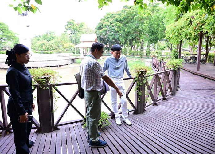 ยกระดับสวนรมณีย์ทุ่งสีกัน ปรับปรุงสะพานไม้เก่า สร้างอาคารสุขาใหม่ รองรับผู้ใช้บริการ