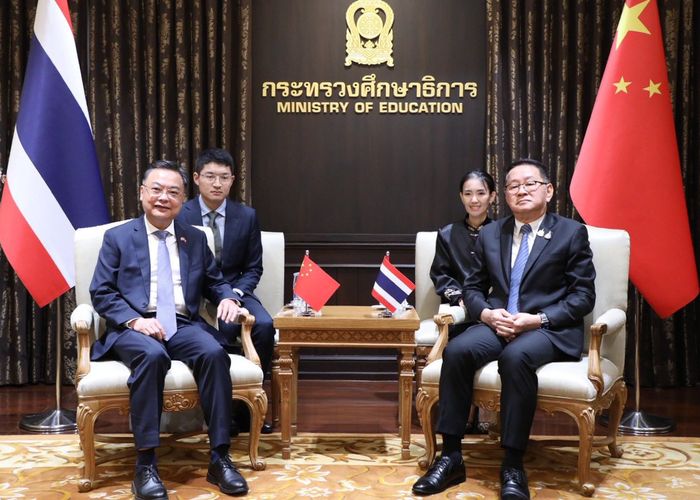 รมว.ประเสริฐหารือเอกอัครราชทูตจีน ​ชูความร่วมมือการศึกษา AI ผลิตคนอาชีวะสู่อุตสาหกรรม EV พร้อมร่วมเวทีการศึกษาโลก ที่หางโจว