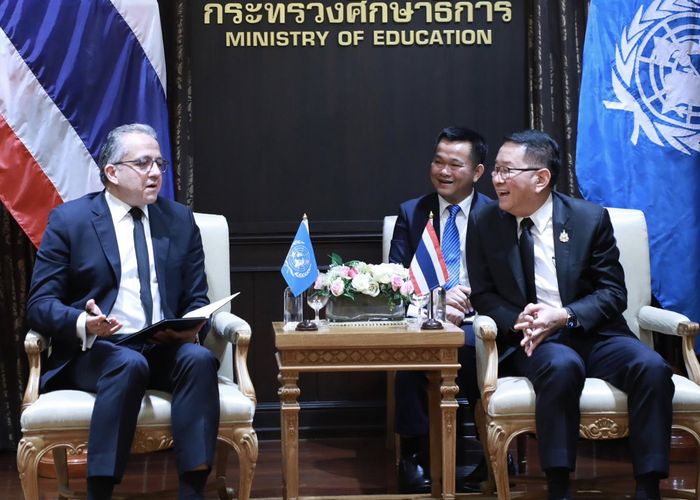 รมว.ศธ. ต้อนรับ ผอ.ใหญ่ยูเนสโก เยือนไทยอย่างเป็นทางการ พร้อมเดินหน้าลดความเหลื่อมล้ำ-สร้างความเสมอภาคทางการศึกษา