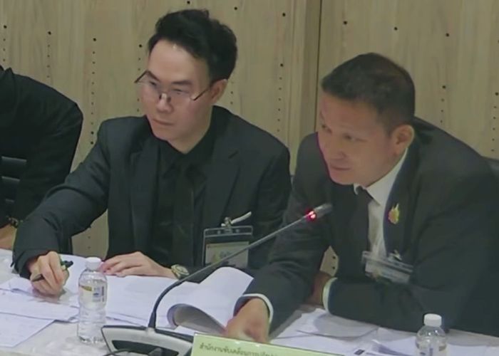 พ.ต.อ. วทัญญู รองผู้อำนวยการสำนักงาน ป.ย.ป เข้าสภาฯ แจงงบฯ 70 ลั่นน้อมรับข้อเสนอ 'วีระ' ปมเสนอให้ยุบหน่วยงาน