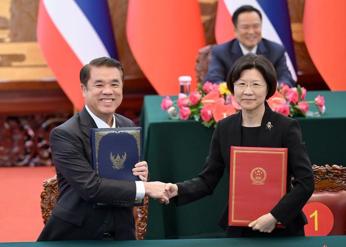 ไทย–จีน ลงนาม 2 MOU เกษตร ด้านการบริหารจัดการทรัพยากรน้ำ การกักกันและสุขลักษณะสัตว์น้ำเพื่อการบริโภค