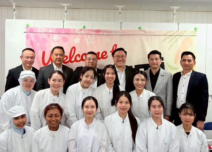 ‘จุลพันธ์’ นำทีมแรงงาน ลงพื้นที่ญี่ปุ่น เยี่ยมแรงงานไทยในบริษัท Kanemi Foods ชูโมเดลความร่วมมือสร้างทักษะฝีมือแรงงาน