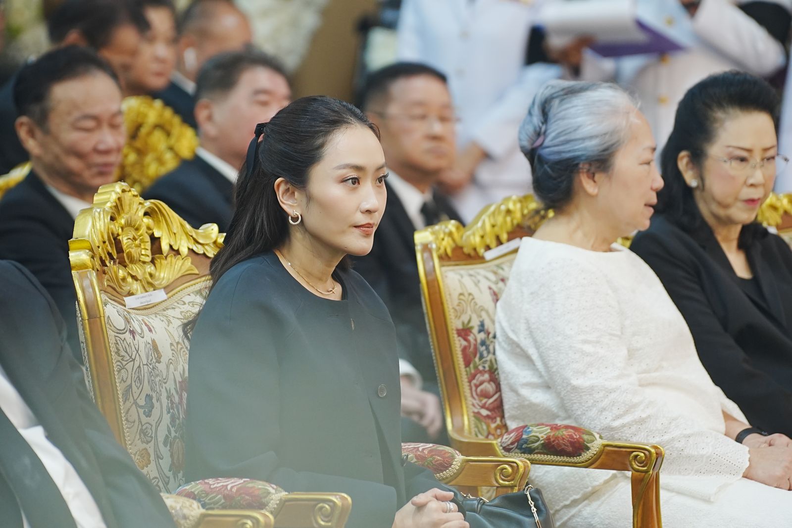 นายกรัฐมนตรี ทักษิณ สมชาย แพทองธาร อนุทิน พิธีสวดพระอภิธรรม เกรียง กัลป์ตินันท์