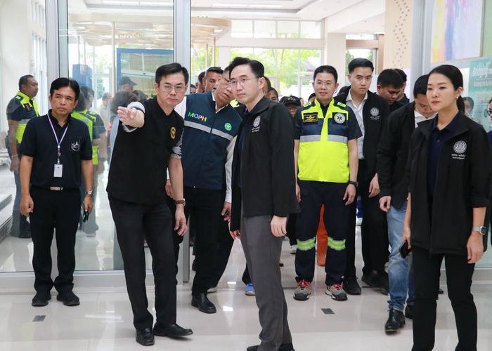 'ยศชนัน' ลงพื้นที่น่าน ติดตามโครงการสร้างแนวป้องกันน้ำท่วมโรงพยาบาลน่าน